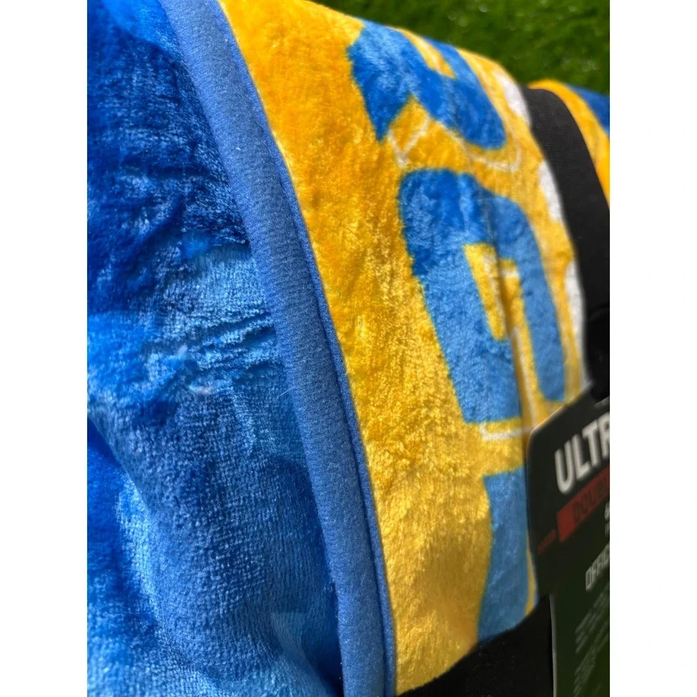 NFL Los Angeles Chargers Ultra Soft Double Sided Throw Blanket 60x70 Blue Yellow